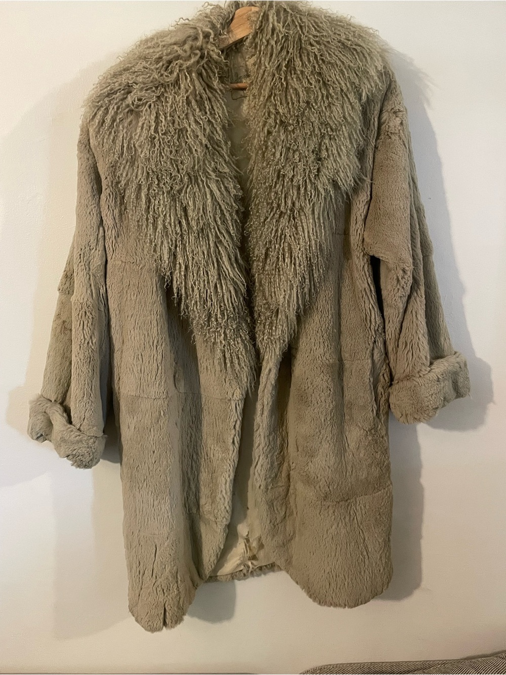 vintage luxury Carole Little fur coat